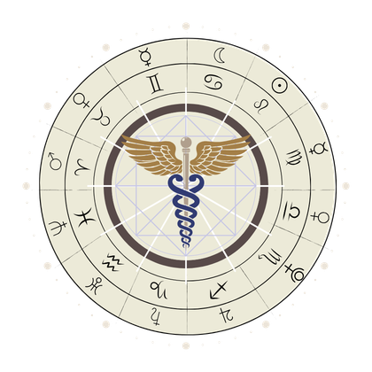medical astrology natal chart reading online graphic